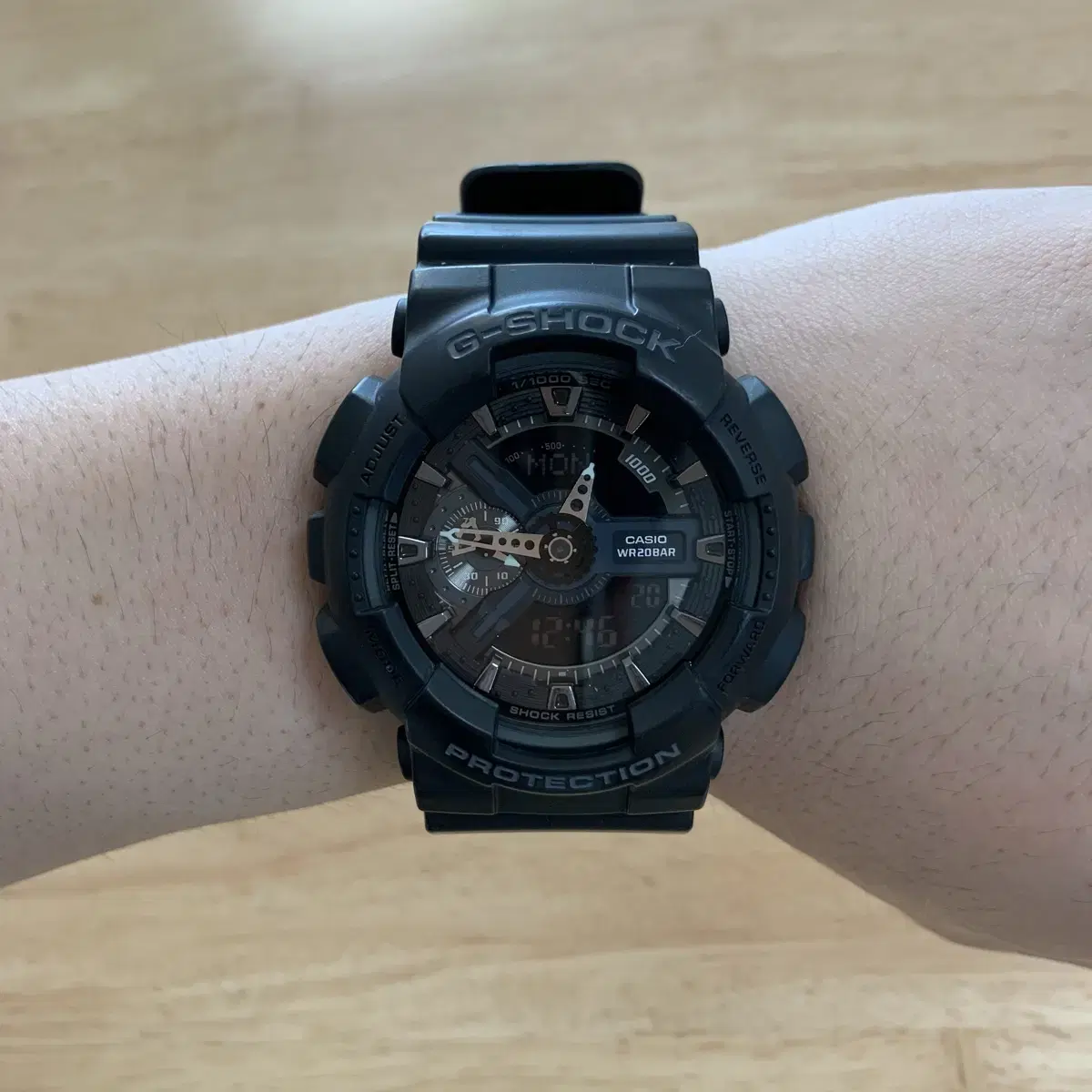 지샥 빅페이스 (G-SHOCK GA-110) 올블랙 판매합니다