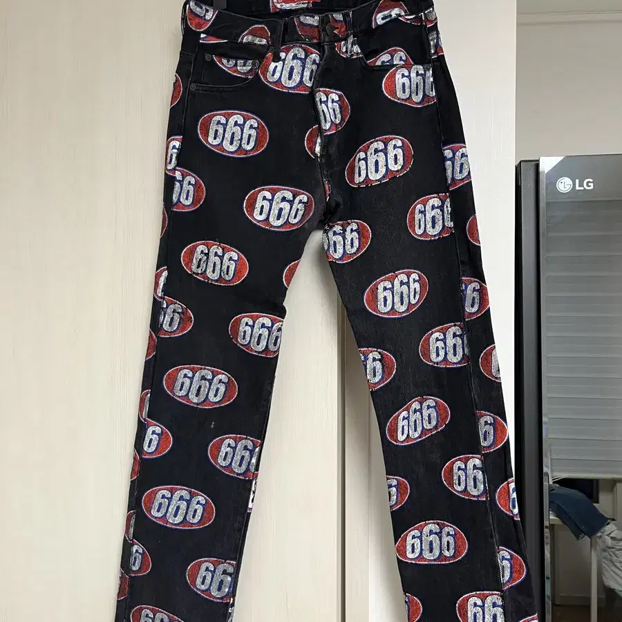 Supreme 666 denim pants