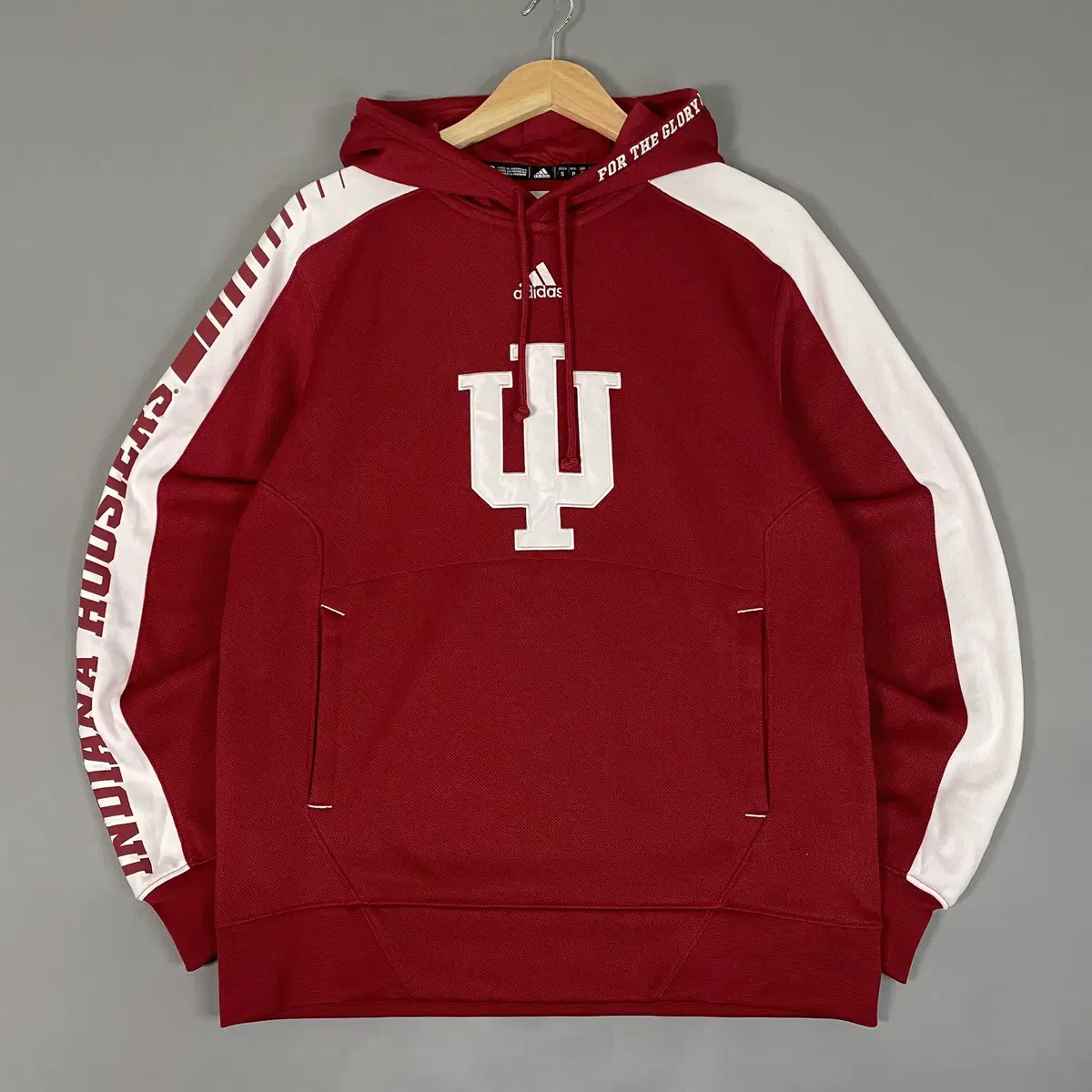 아디다스 Indiana Hoosiers 후드티 레드 S [102804]