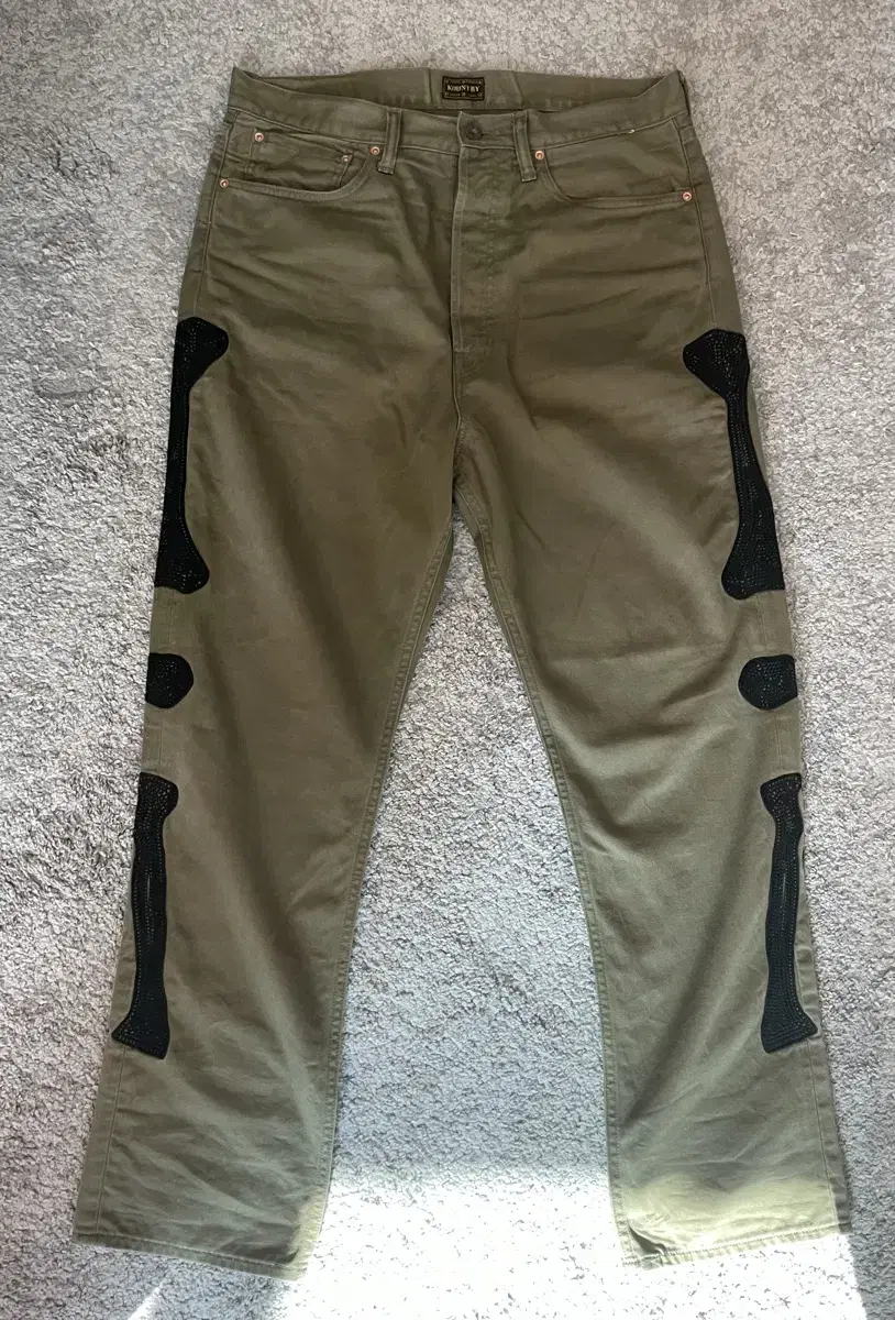 [36]Capital Bone Chino Pants Khaki