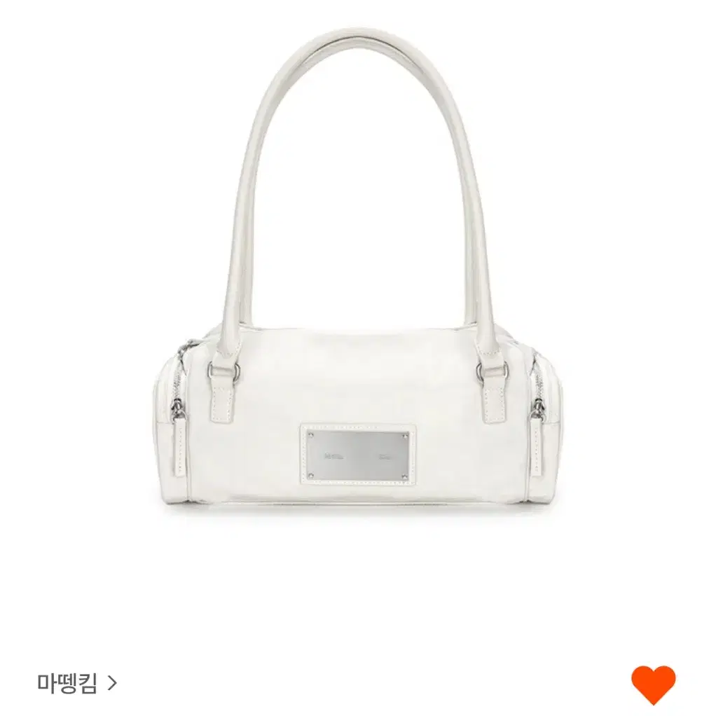 마뗑킴 가방 nylon boston bag in ivory