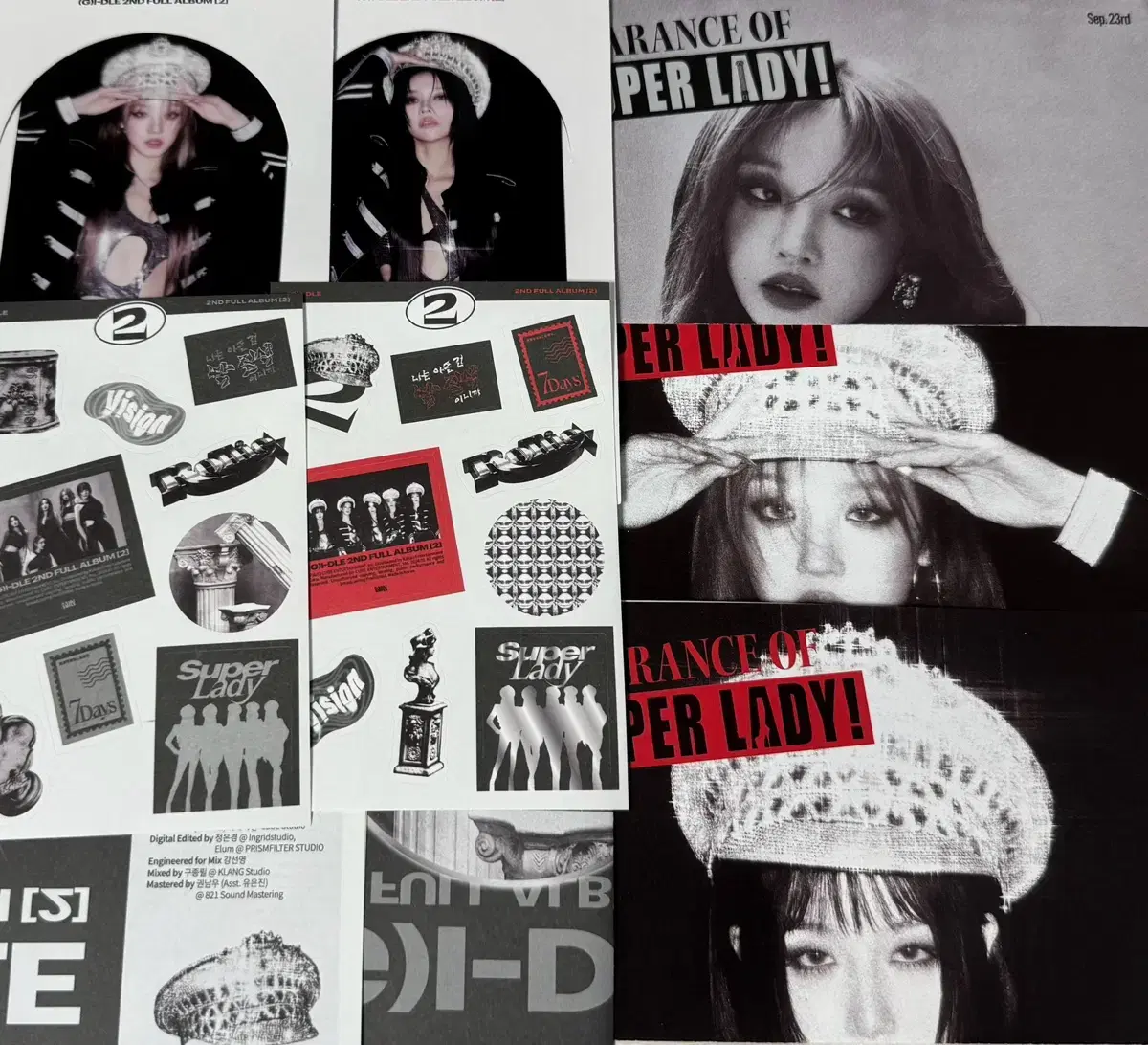 Gidle girls posters, stickers, etc. wts