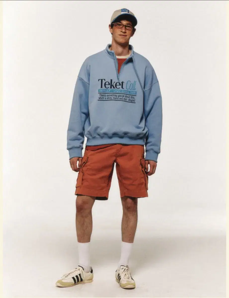 teket 테켓 result half zip-up sweatshirt