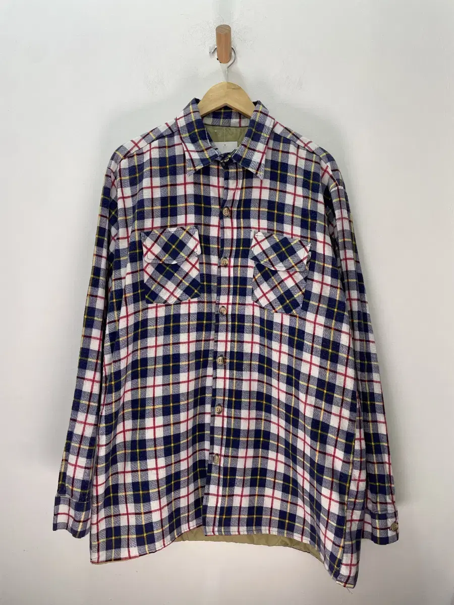 Vintage flannel shirt jacket