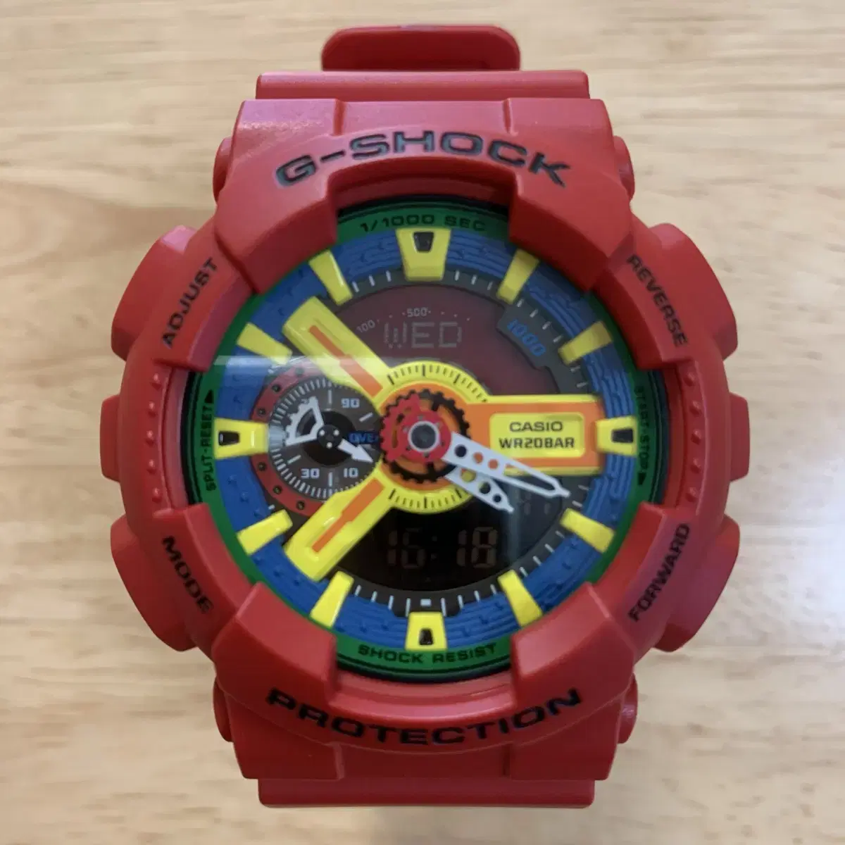 지샥 빅페이스 (G-SHOCK GA-110) 크레이지 레드 판매합니다