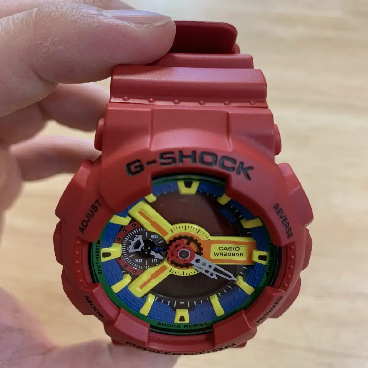 지샥 빅페이스 (G-SHOCK GA-110) 크레이지 레드 판매합니다