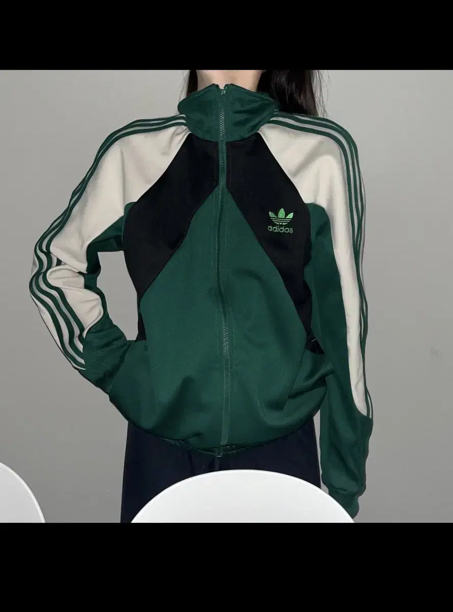 Jin Green Ivory Colorway Adidas 95 Jersey Zip Up