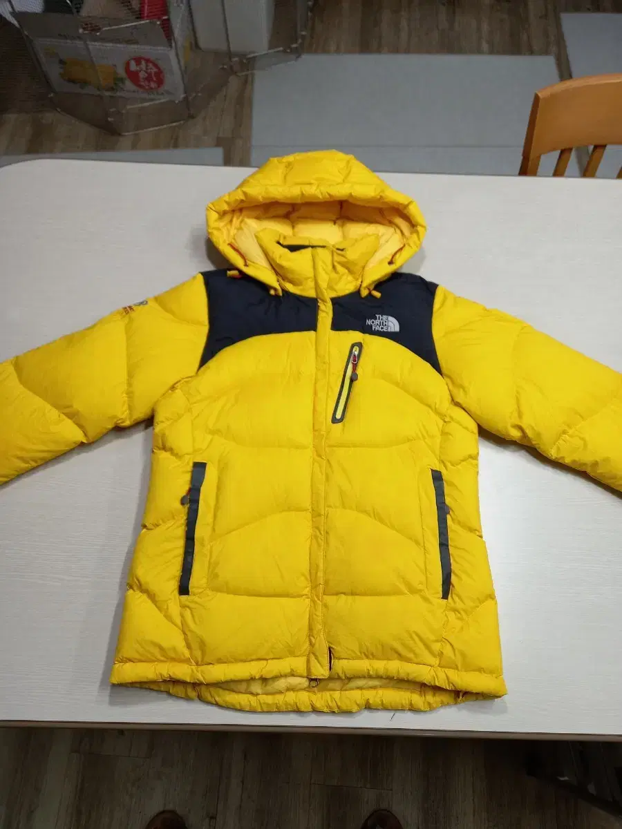 M90 NORTHFACE HyVent 구스다운 숏패딩 노랑 M-711