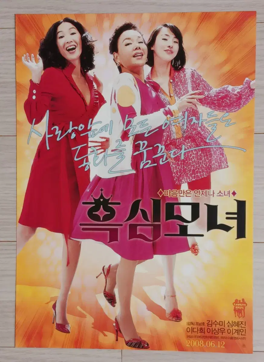 심혜진 김수미 이상우 이다희 흑심모녀(2008년)전단지