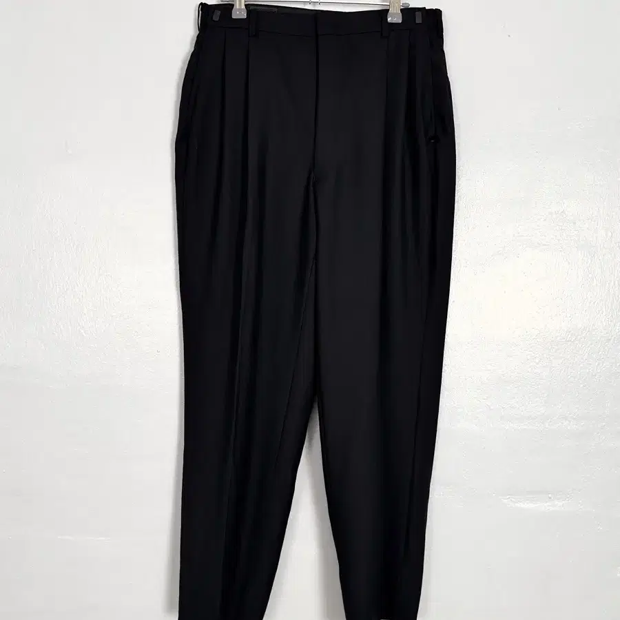 vintage adjust two tuck wool wide pants