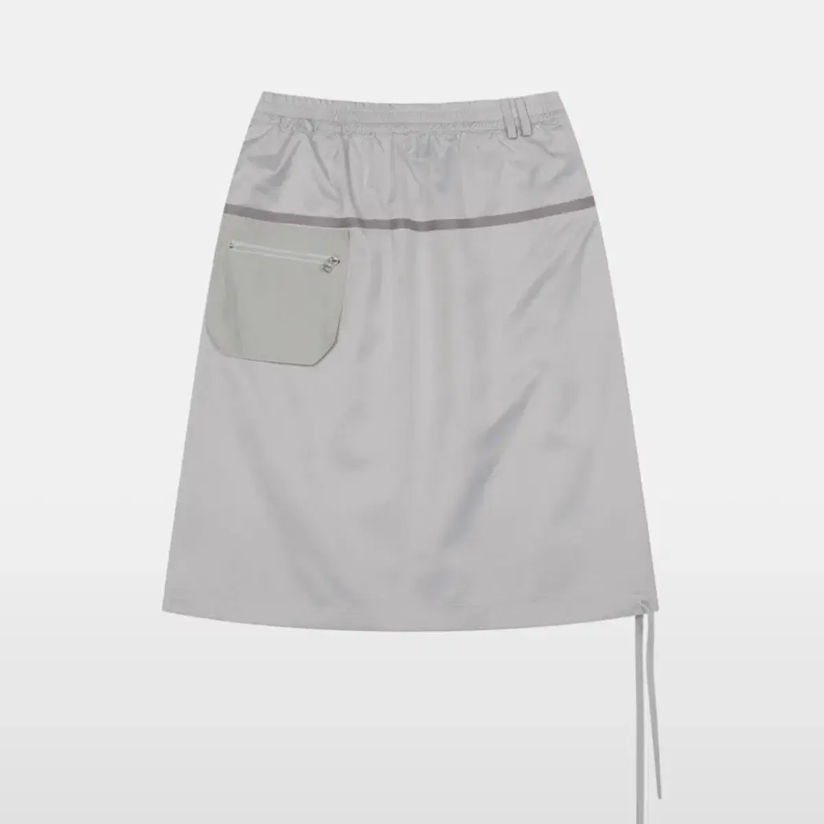 오헤시오 POCKET BANDING SKIRT SILVER GRAY