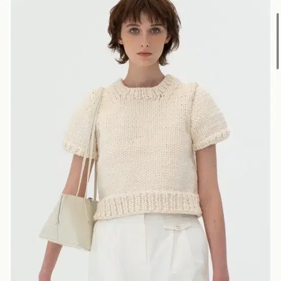 킨더살몬 핸드메이드Bulky Knitted Top