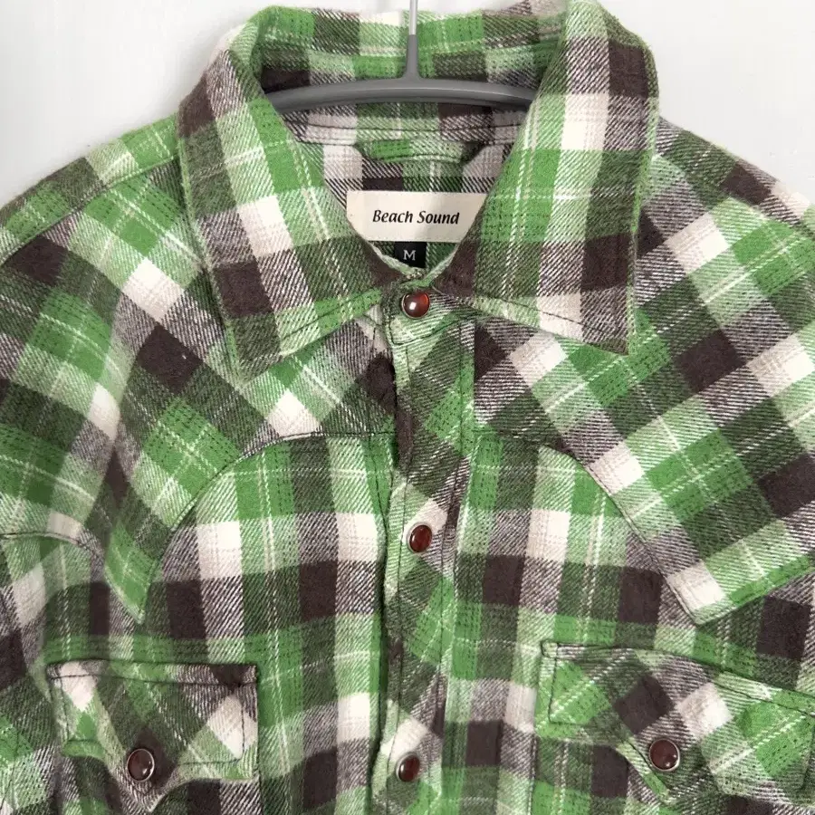 vintage green plaid western shirt