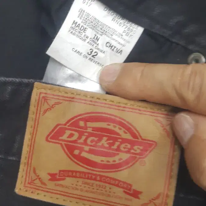 Dickies 다크블랙대님(사방스판) 32~33인치(No.839)해외판!