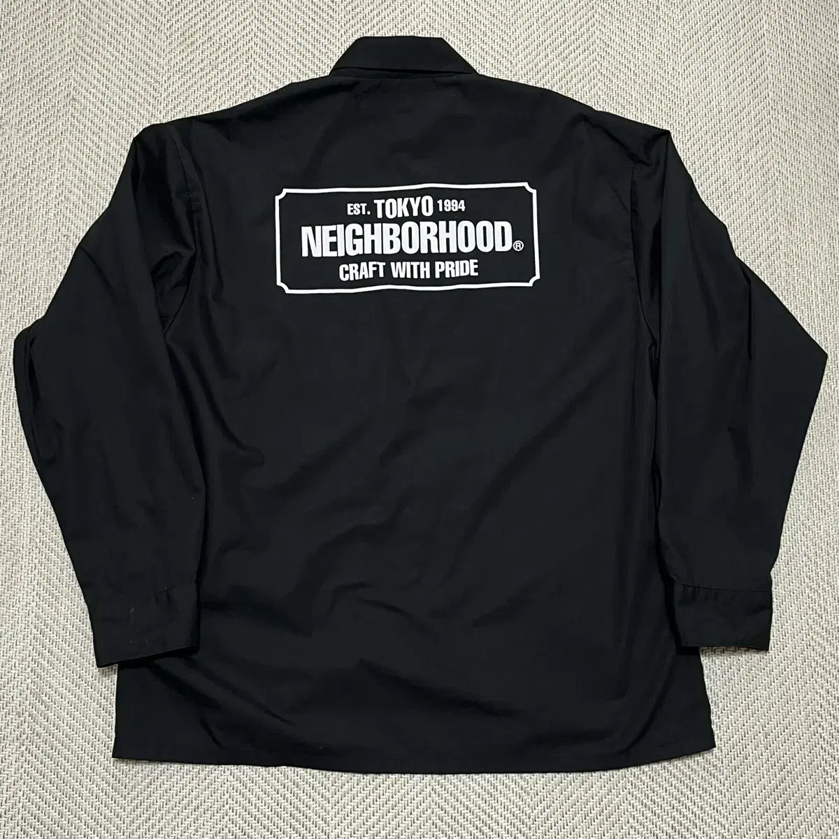 naver hood 23ss work shirt work shirt black m