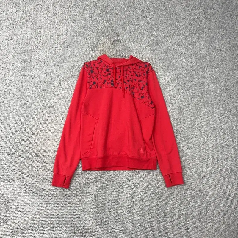 Adidas Printed Red Hoodie M