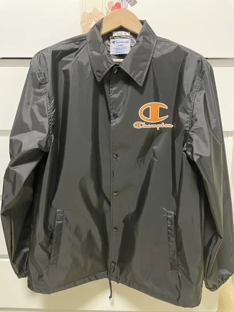 champion setter coach jacket size l