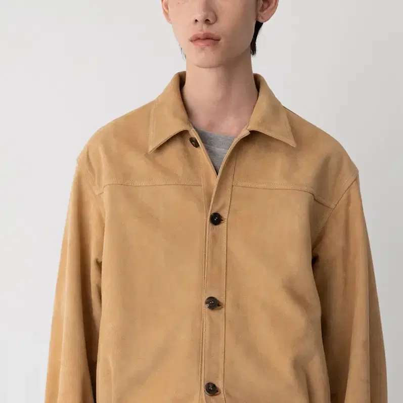 le17septembre homme suede jacket camel