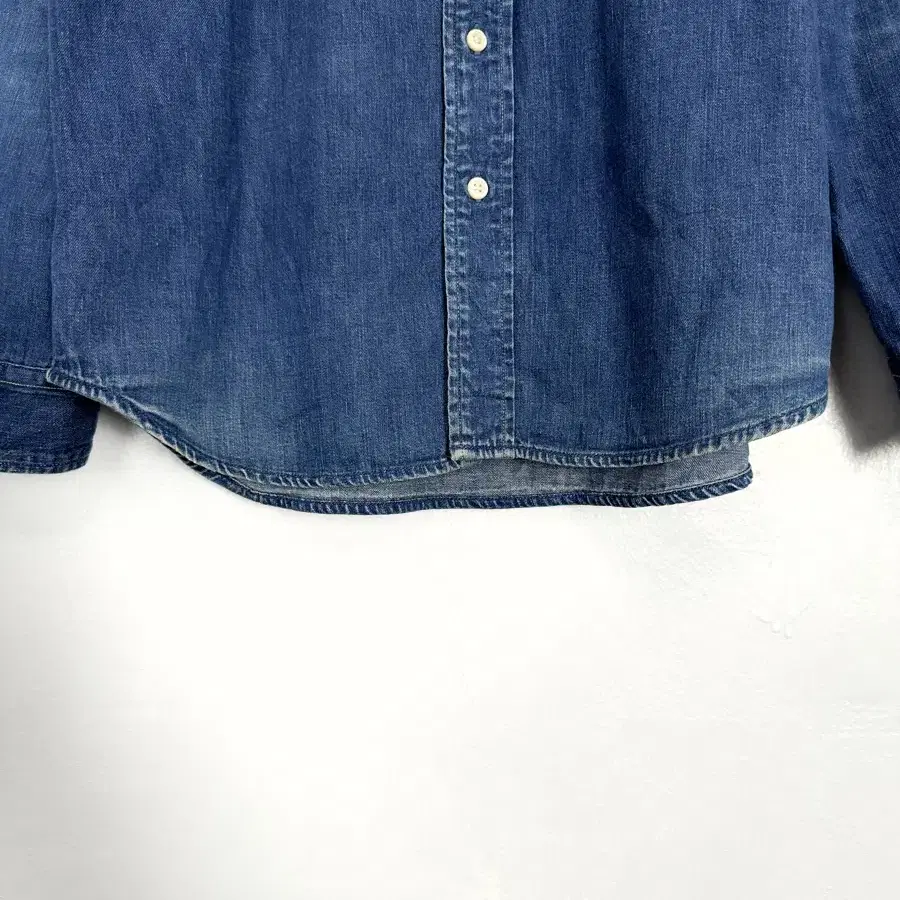 orslow button down denim shirt