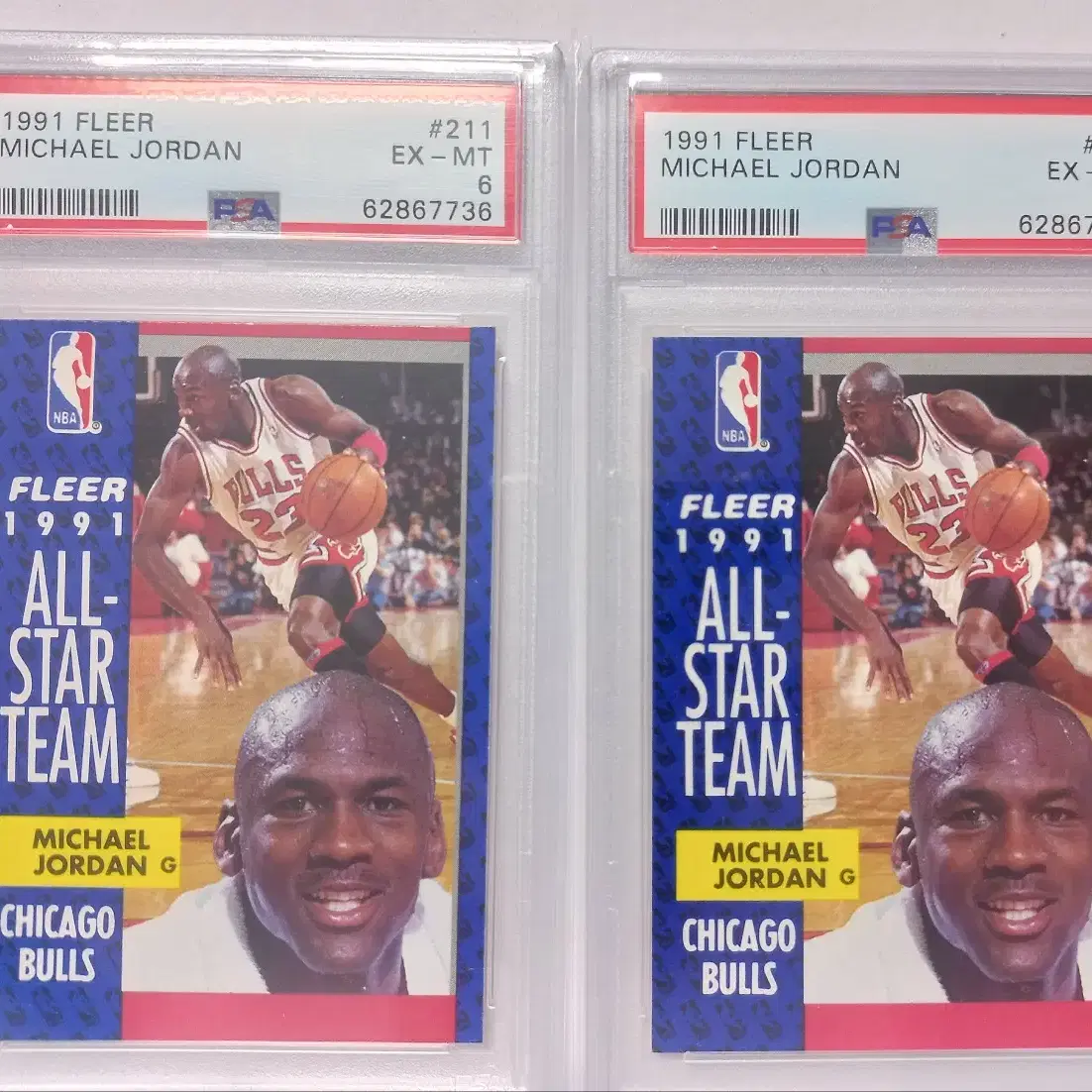 NBA 마이클조던 1991 올스타팀 PSA6