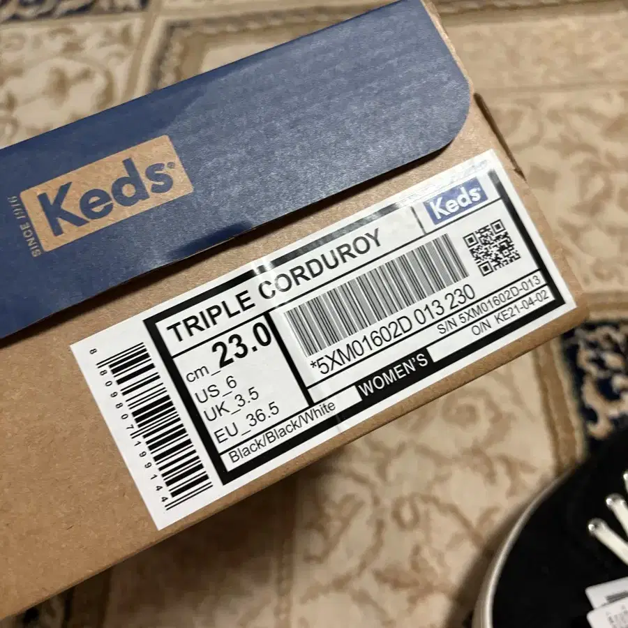 [새상품] 케즈 keds 트리플 코듀로이 여성 스니커즈