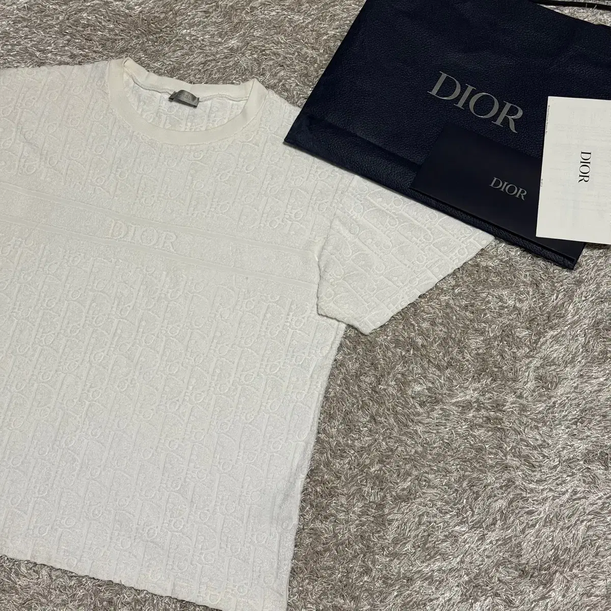 [RIO] Dior Oblique Terry Logo Short Sleeve