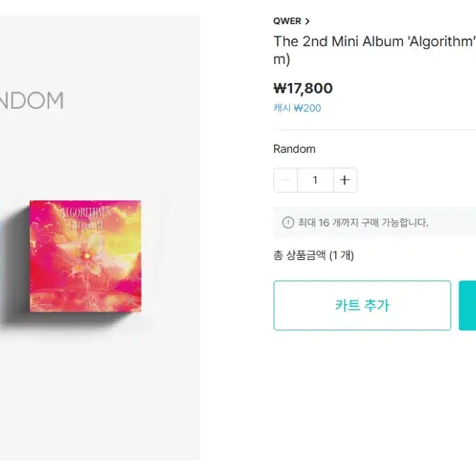 QWER 미니 2집 앨범 algorithm's blossom