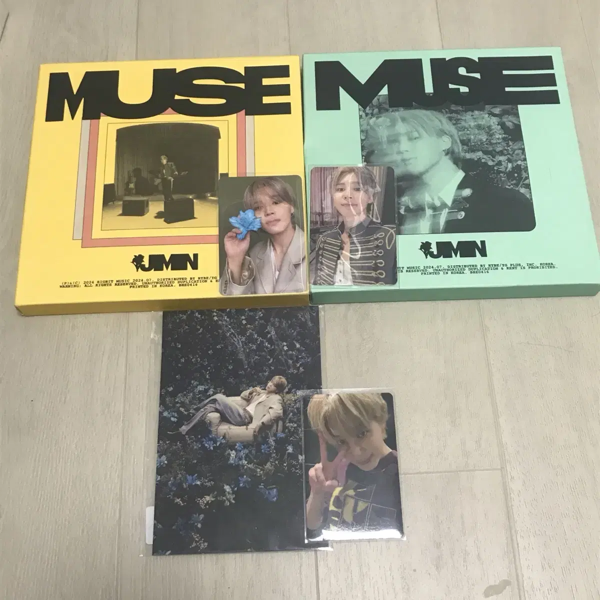 Bangtan jimin Muse Universal pre-order benefit photocard album Album Fulbak