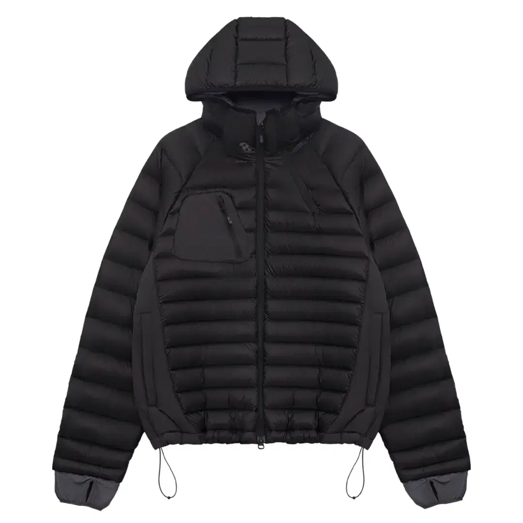 (2) PANELED PUFFER JACKET [BLACK]