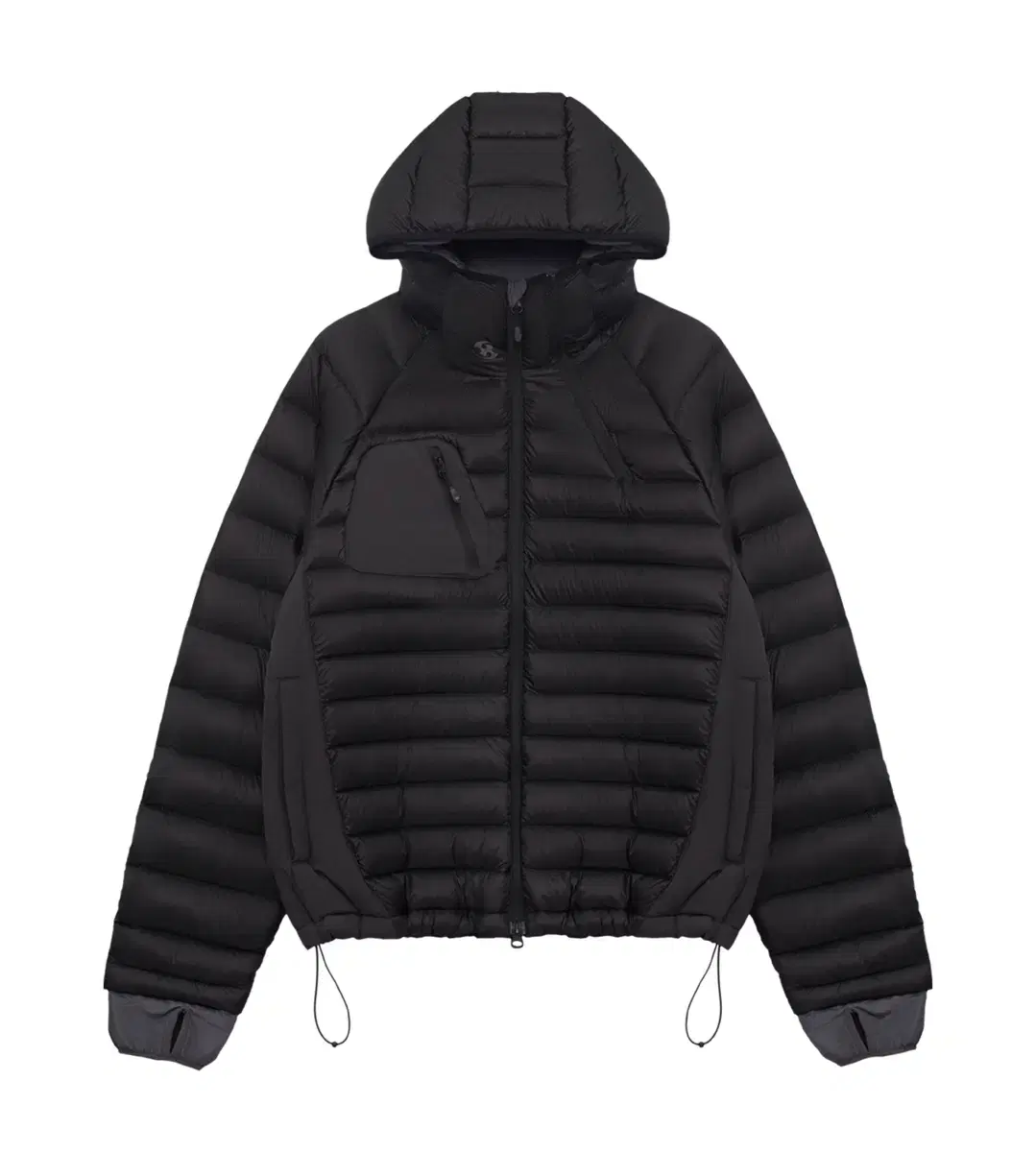 (2) PANELED PUFFER JACKET [BLACK]