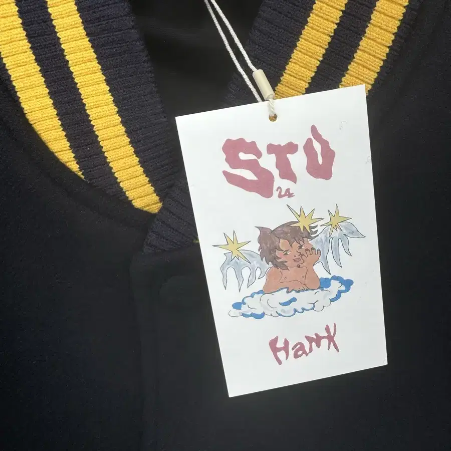 STU X HANK Varsity Navy 행크 바시티