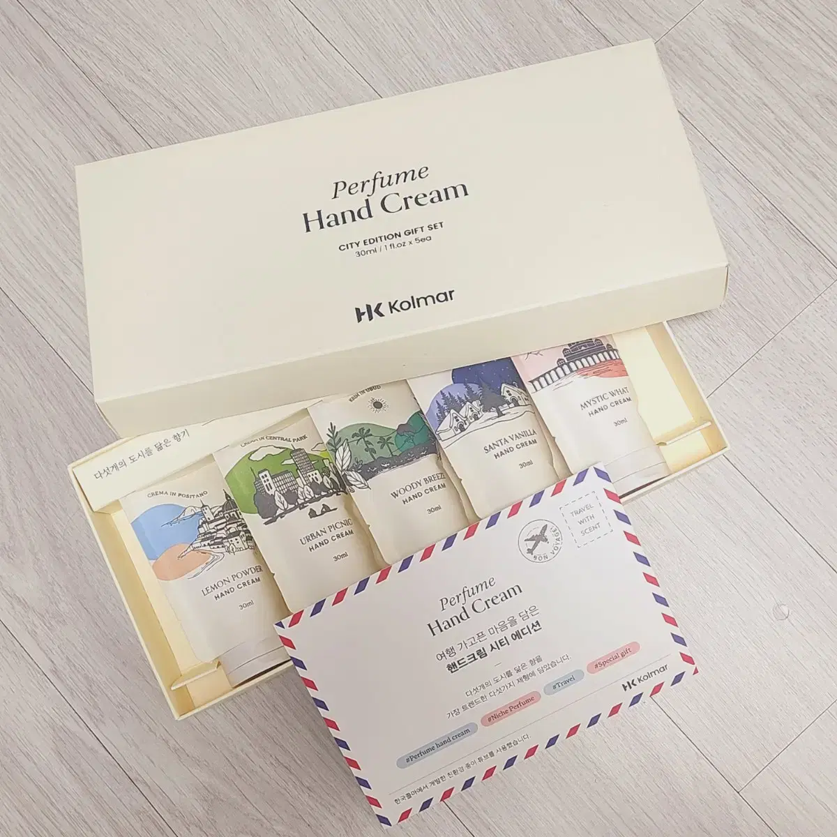 [New Product/Gift Set] Hankook Colmar Perfume Hand Cream City Edition Gift Set Box