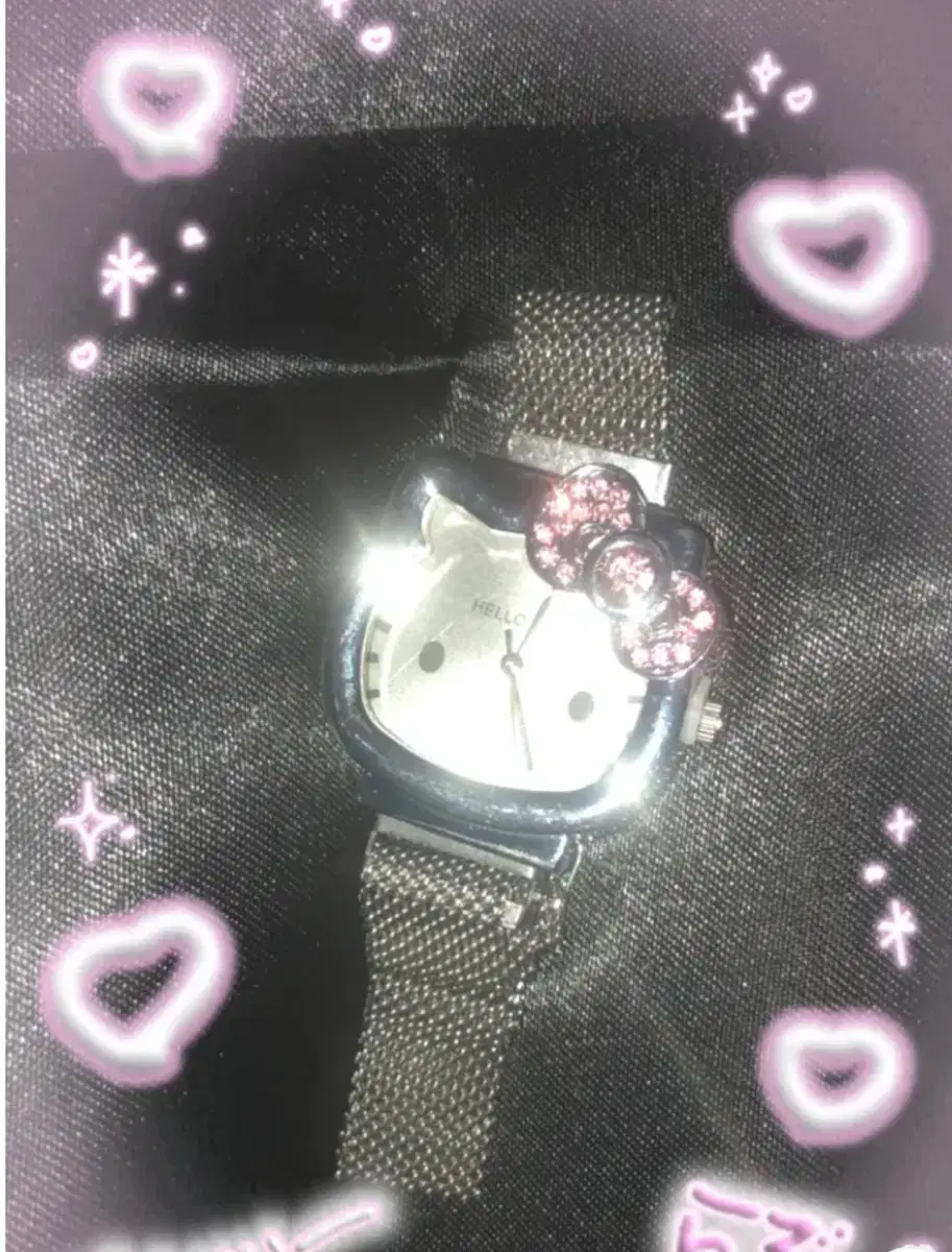 New Kitty Watches Wristwatches Hello Kitty Classic Kitty Sanrio Metal Watches Silver Kitty Watch