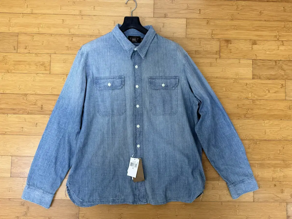 (New)RRL Indigo Chambray Workshirt XL