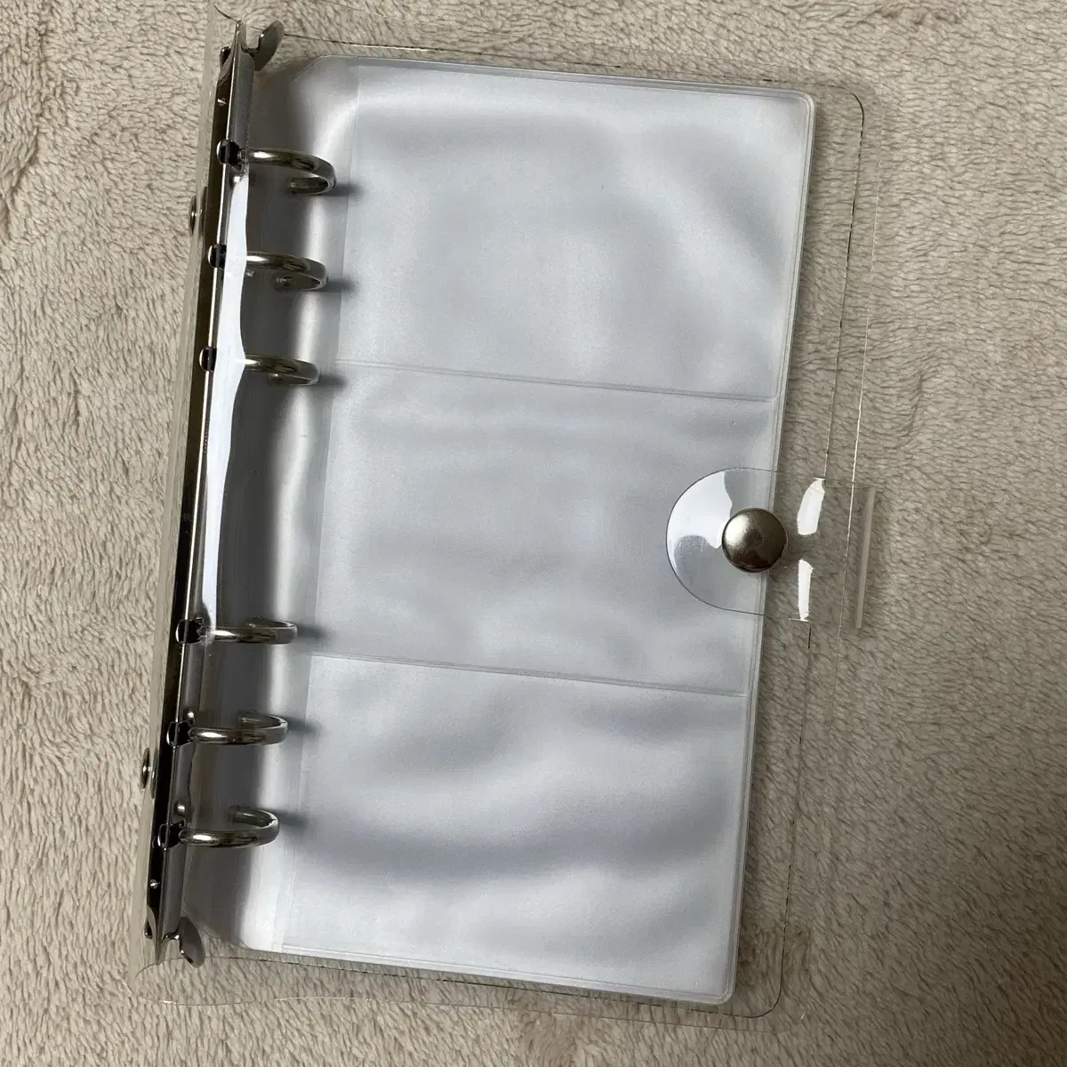 A6 6-hole clear photocard binder (with inlay)