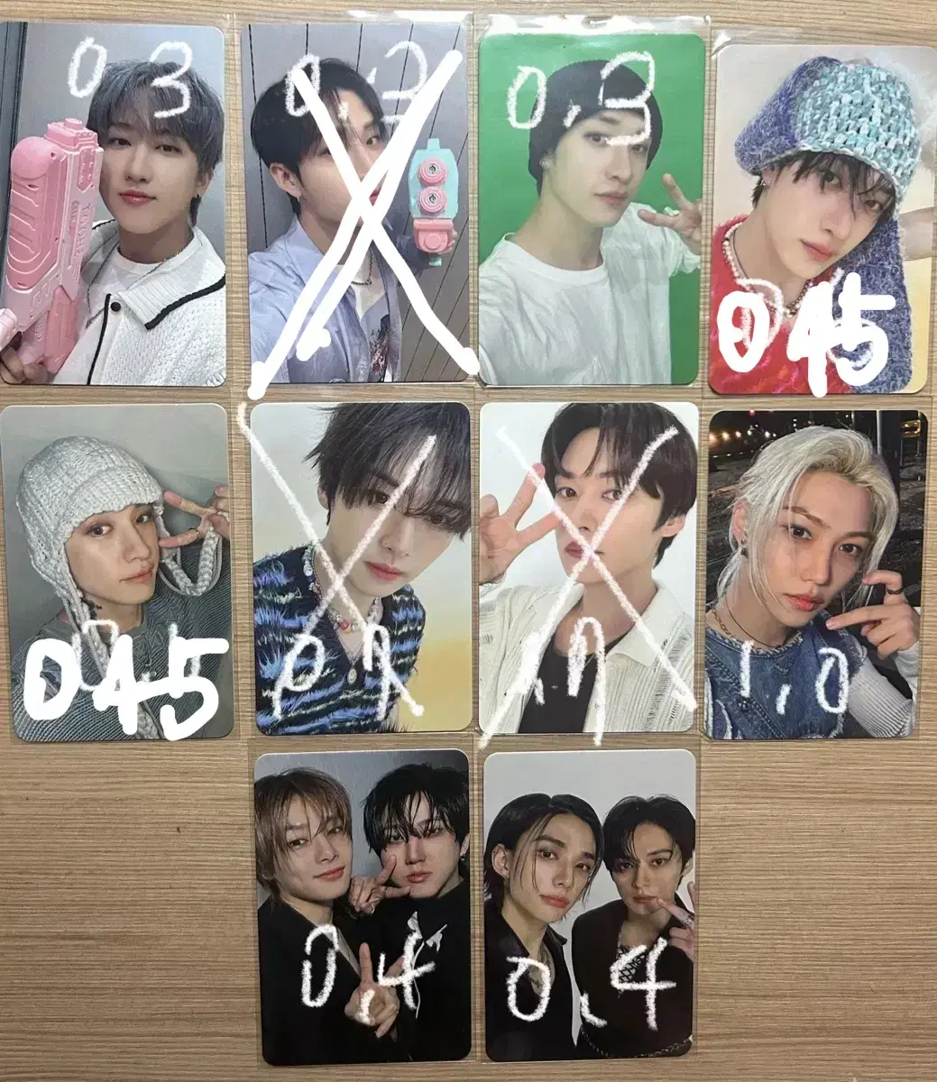 Straykids photocard changbin bang chan felix lee youngbok lee know lee minho hwang hyunjin i.n.