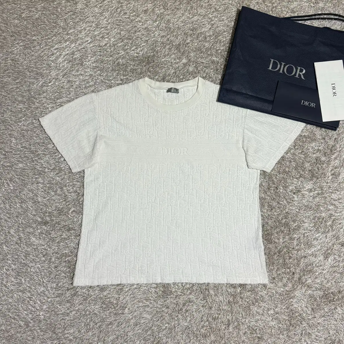 Dior Oblique Terry Logo Short Sleeve