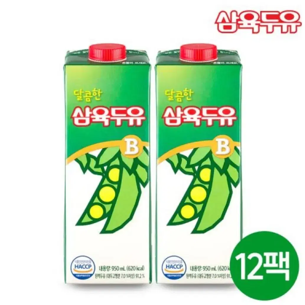 [무료배송] 고소한 삼육두유B 950ml 12팩