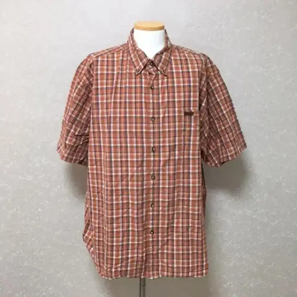 2XL 칼하트 체크 반팔 셔츠. Carhartt (c9)