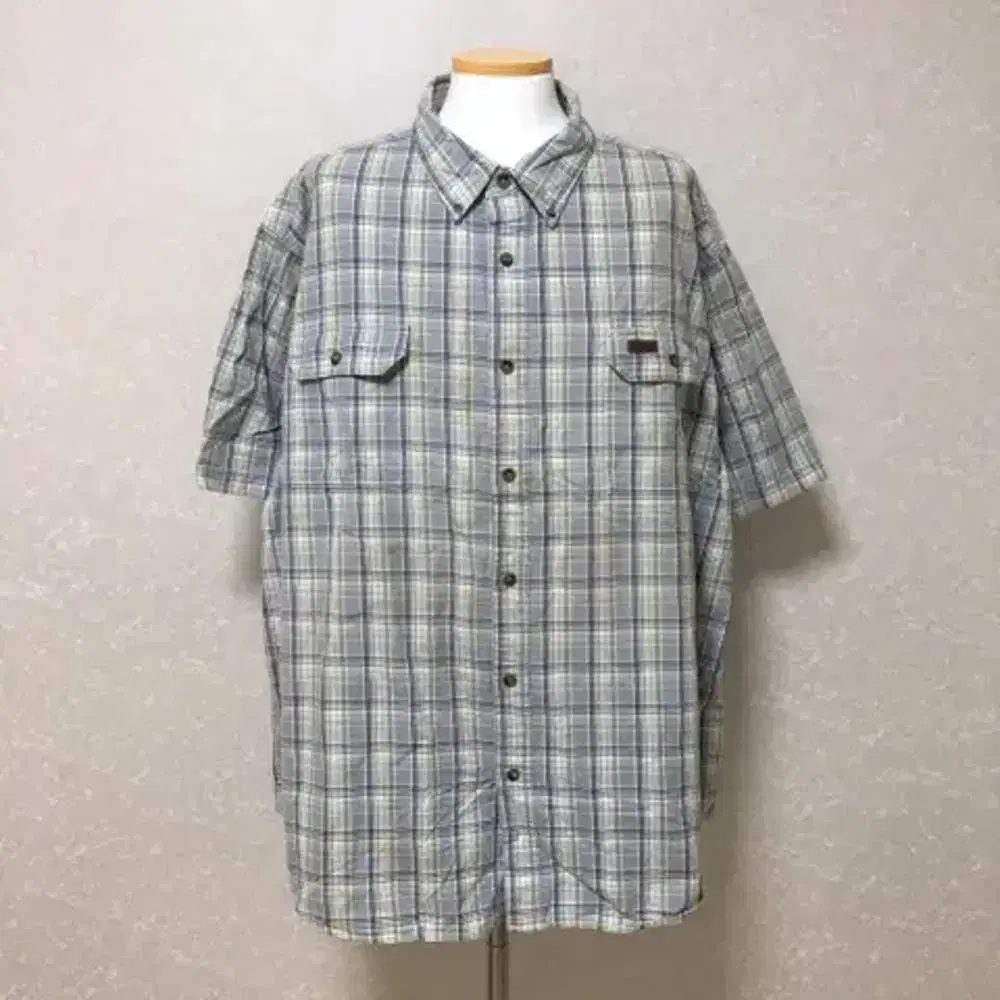 3XL 칼하트 체크 반팔 셔츠. Carhartt (c21)