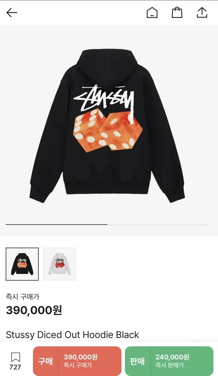 Stussy Diced Out Hoodie Black