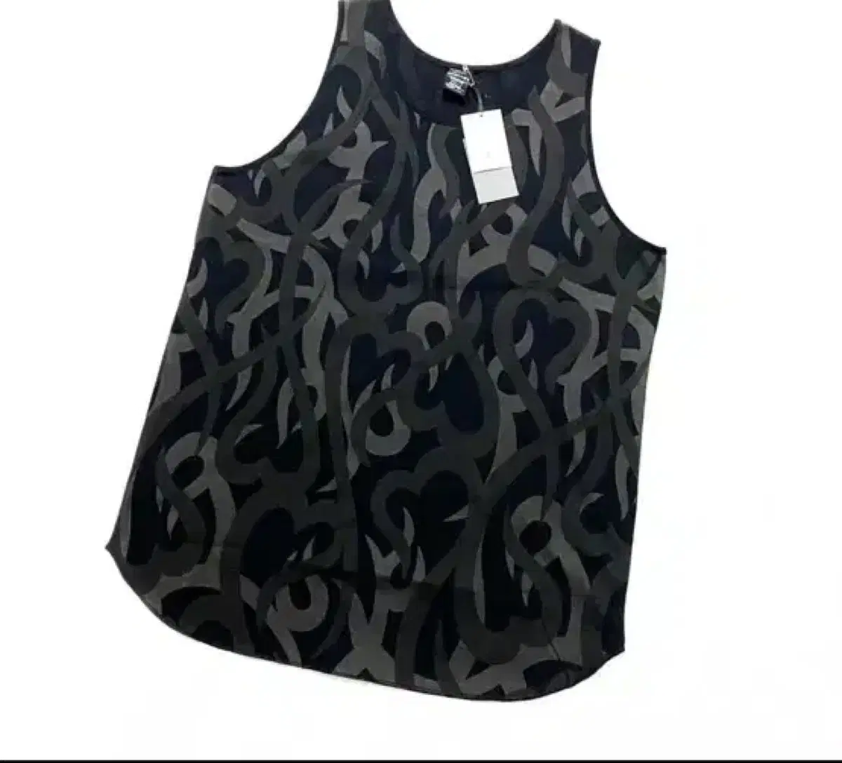 (4) Number Nine Tribal Heart Camo Tank Top