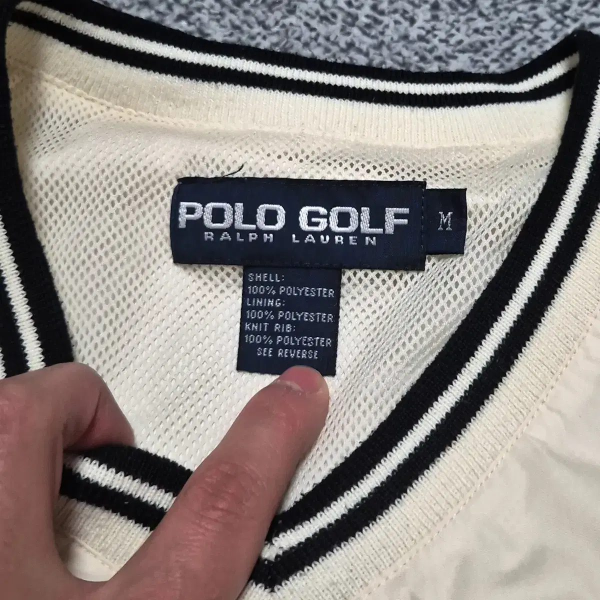 POLO GOLF 폴로골프 화이트 올드스쿨 웜업