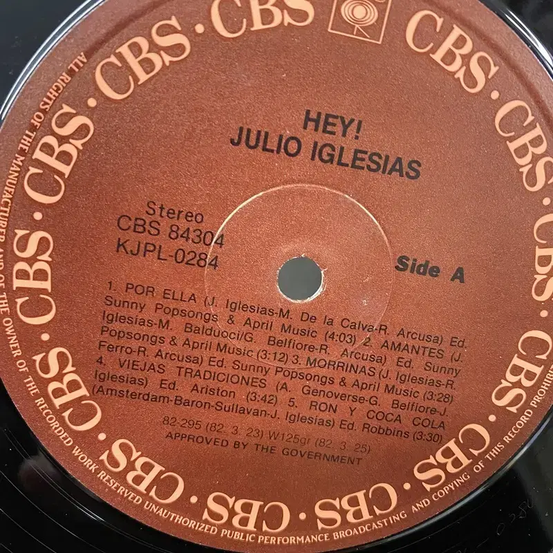 JULIO IGLESIAS LP / AA3503