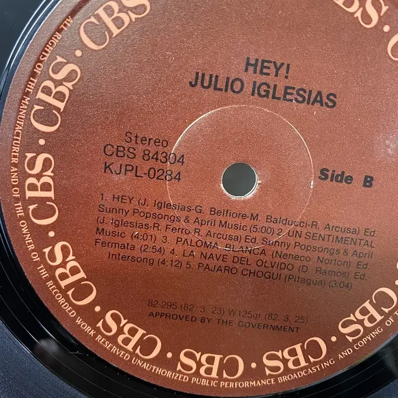 JULIO IGLESIAS LP / AA3503