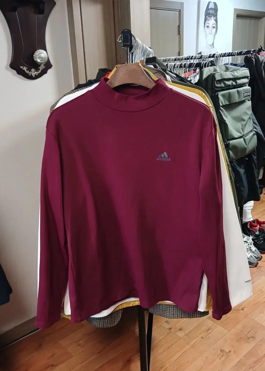 Men's Adidas Mock Pola Long Sleeve Tee (105)