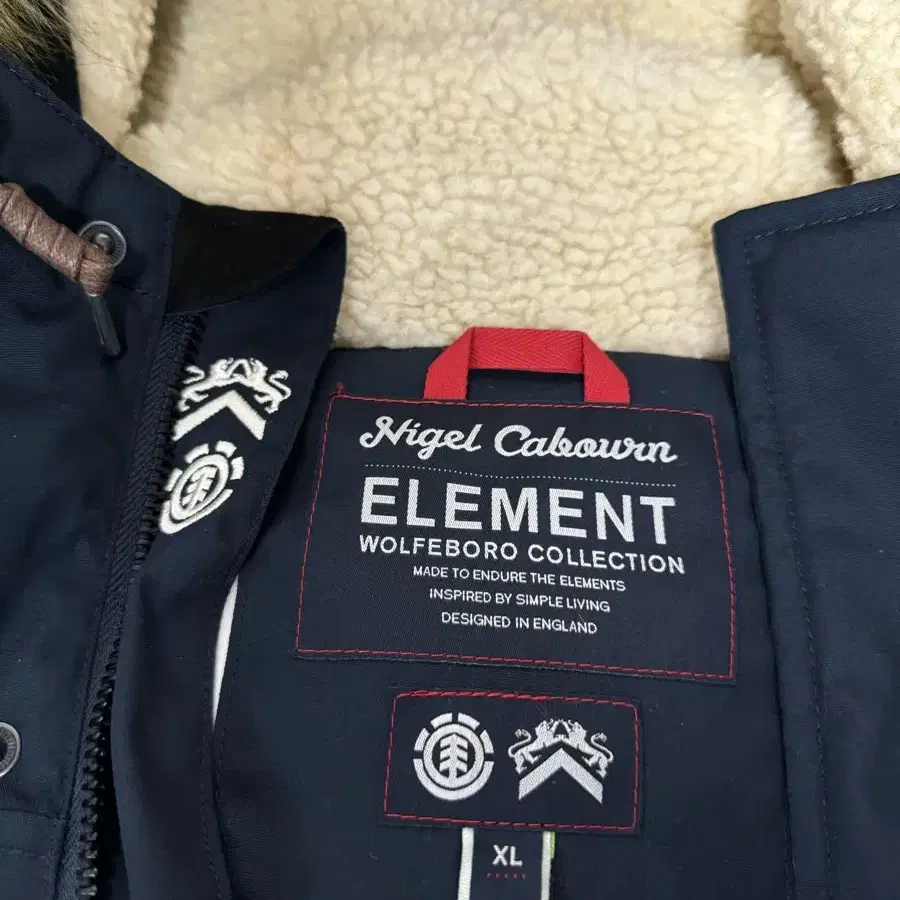 나이젤카본 x Element waterproof parka for men