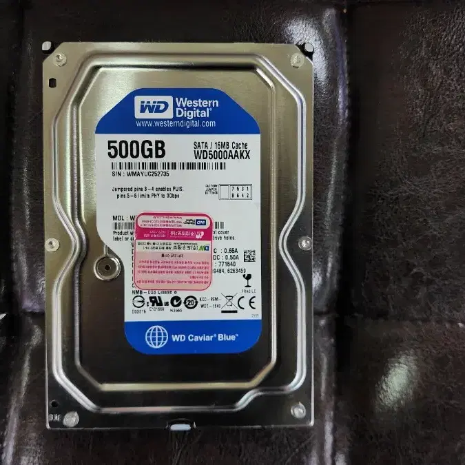 WD HDD 3.5 하드디스크 500GB 중고