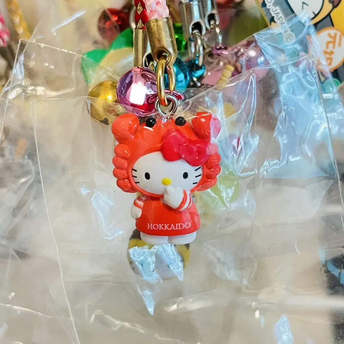 Classic) Kitty Crab Strap Keyring