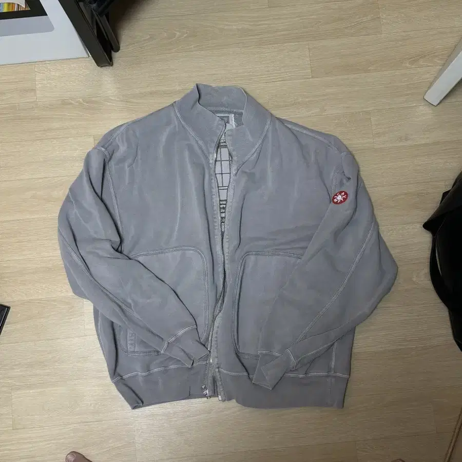 CAV EMPT 카브엠트 오버다이 테이프 집 업 스웻 재킷 L 라지